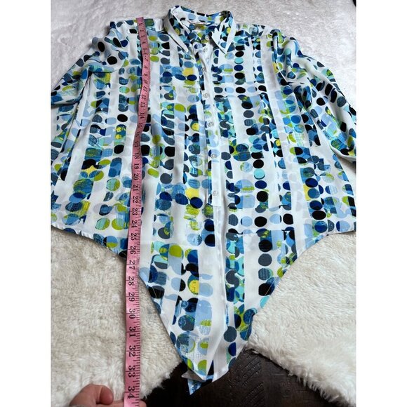 Allison Daley multicolored women’s blouse size medium - Picture 5 of 5